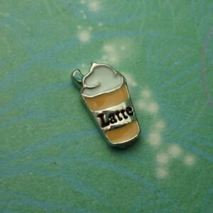 Ice Latte with Cream Charm for Story Lockets - Charm for Memory Lockets